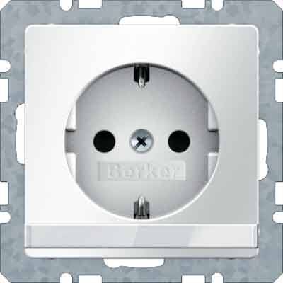 Berker SCHUKO-Steckdose pws/samt 47506089