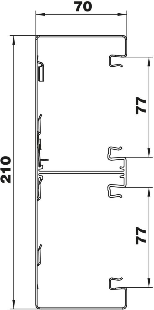 OBO Bettermann Geräteeinbaukanal o. OT GS-D70210RW