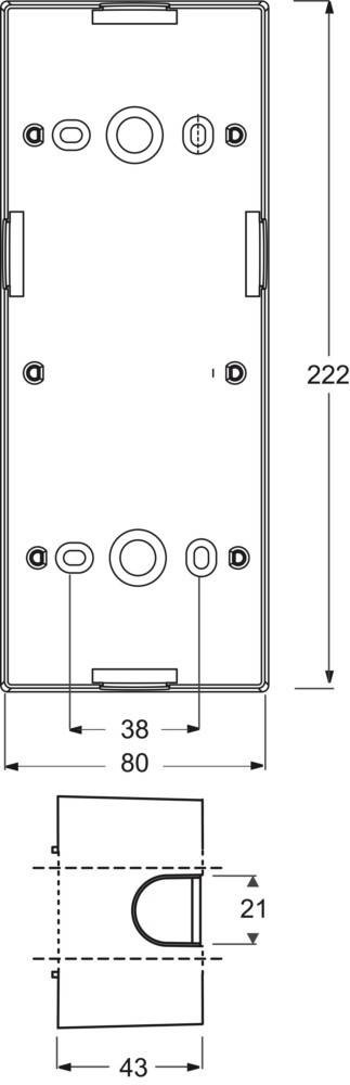 Busch-Jaeger Aufputz-Gehäuse 1703-82