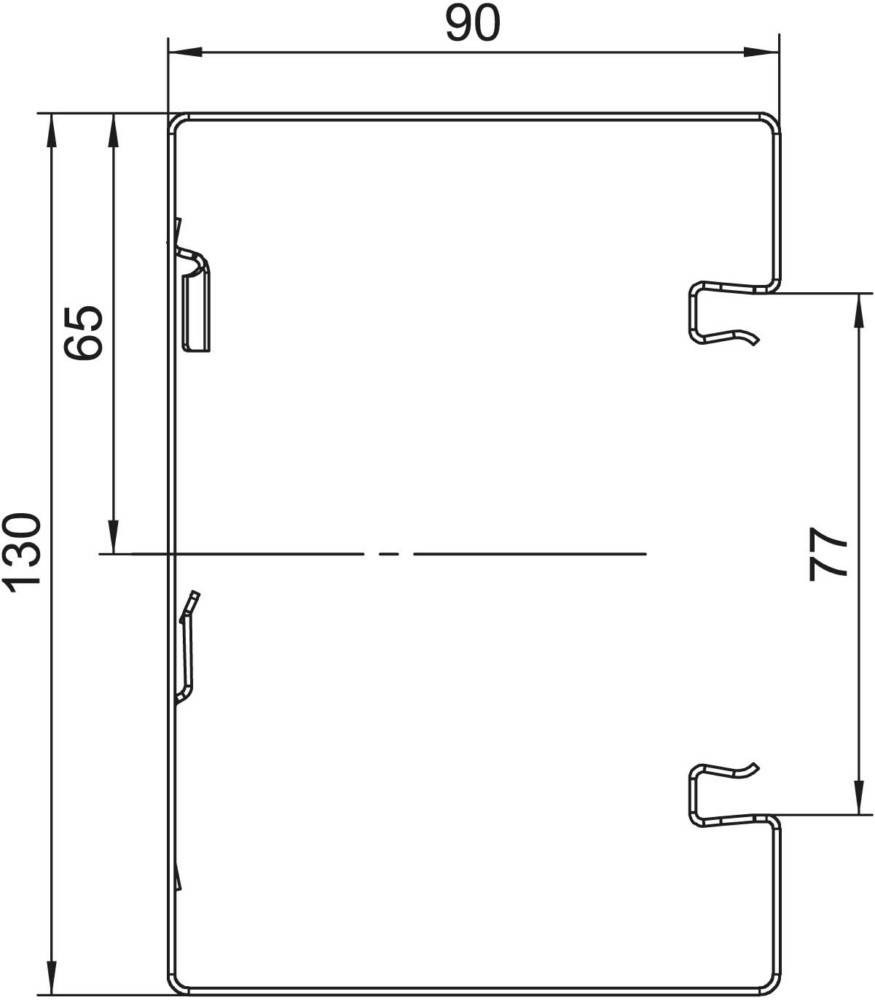 OBO Bettermann Geräteeinbaukanal o. OT GS-S90130RW