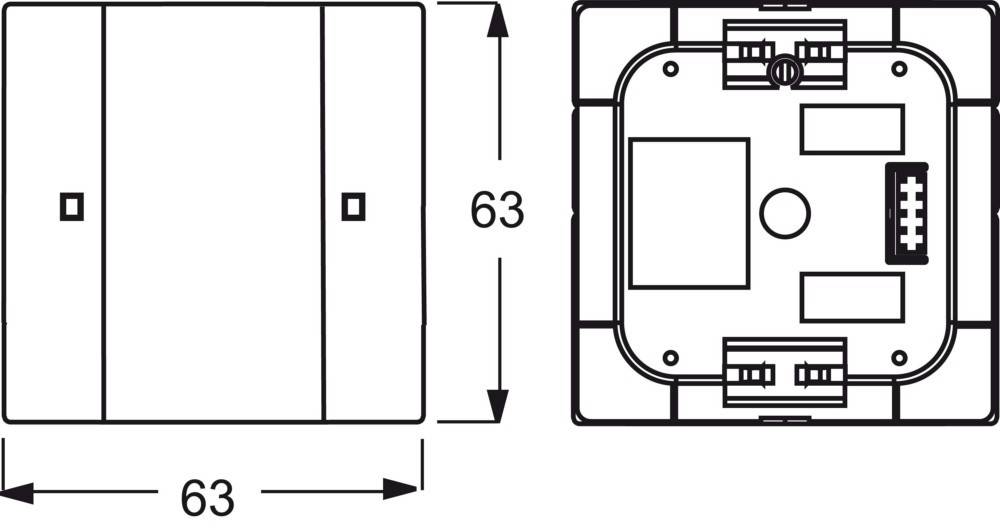 Busch-Jaeger Tastsensor 1/2fach 6125/02-866