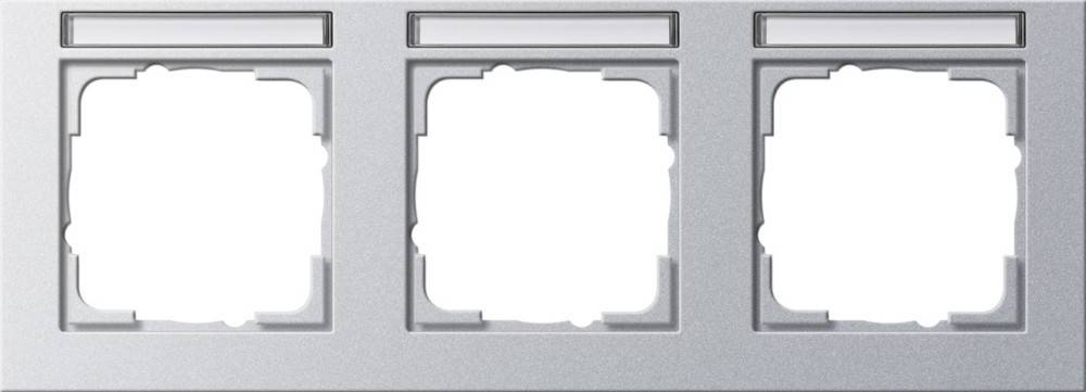 Gira Abdeckrahmen 3f .alu 109325