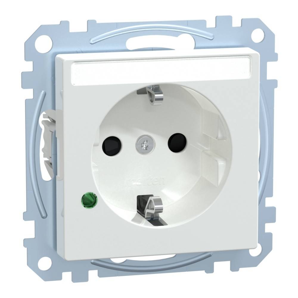 Merten SCHUKO-Steckdose aws/gl MEG2305-0325