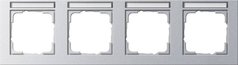 Gira Abdeckrahmen 4f. alu 109425