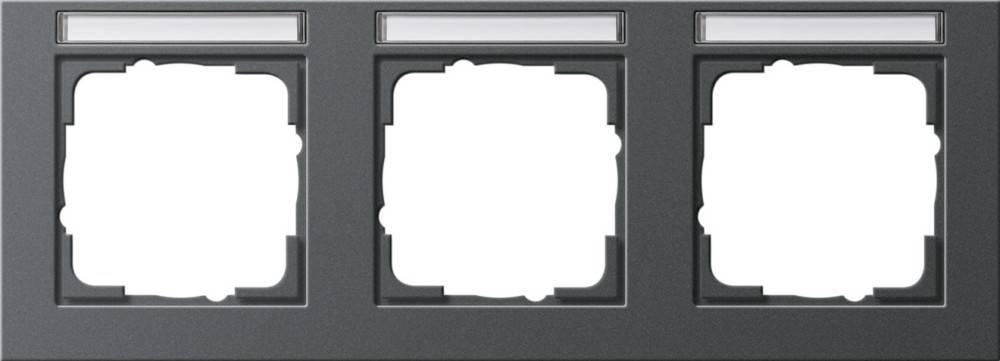 Gira Abdeckrahmen 3f. anth 109323