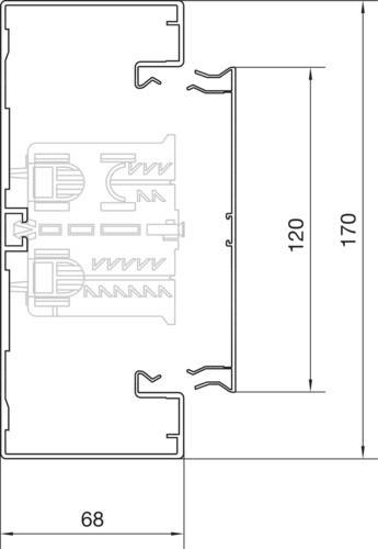 Tehalit Brüstungskanal-UT BRA 651701B ELN