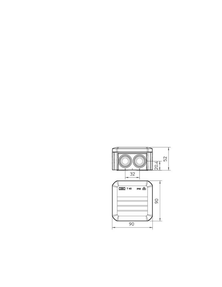 OBO Bettermann Kabelabzweigkasten T 40 F