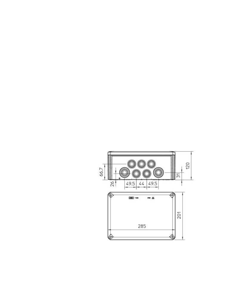 OBO Bettermann Kabelabzweigkasten T 350 RW