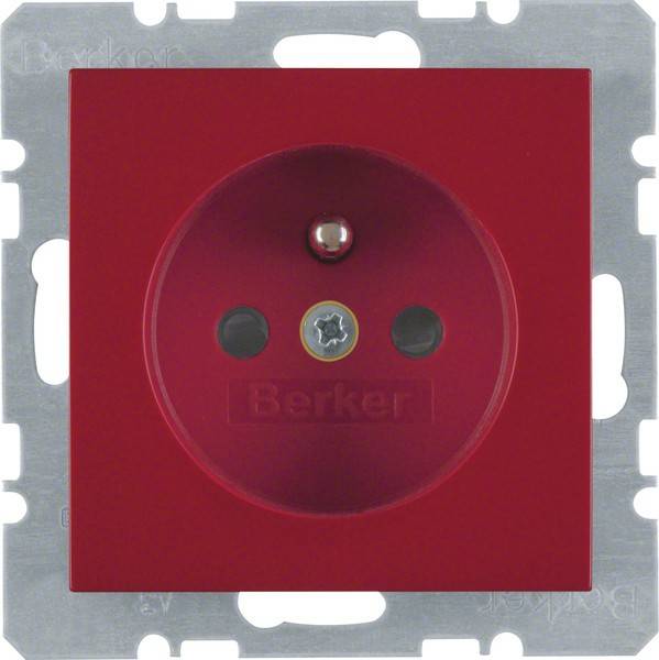 Berker Steckdose rt/gl 6765768962