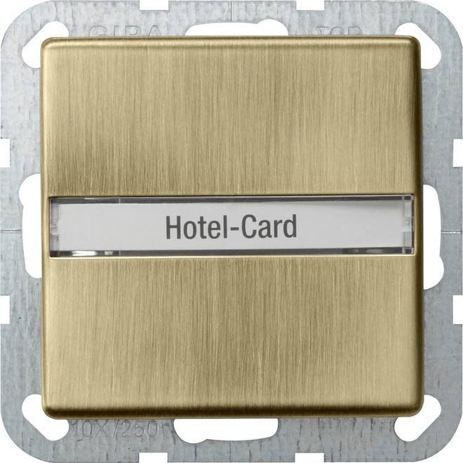 Gira Hotel-Card-Taster BSF brz 0140603