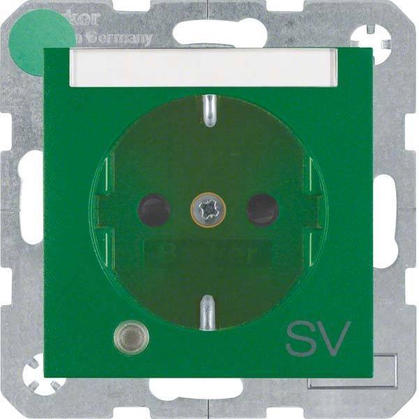 Berker SCHUKO-Steckdose gn matt 41101913