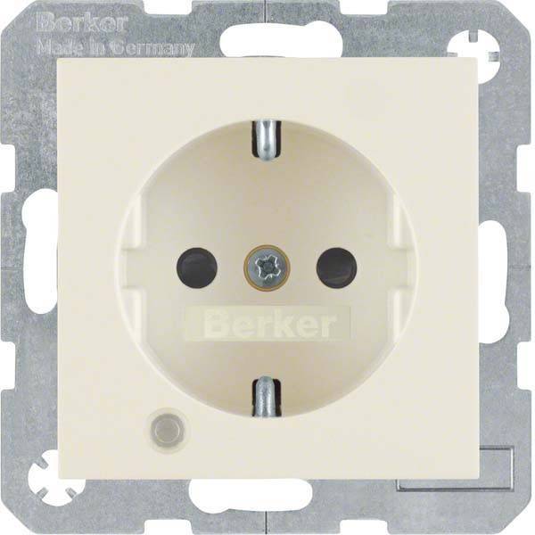 Berker SCHUKO-Steckdose ws/gl 41108982