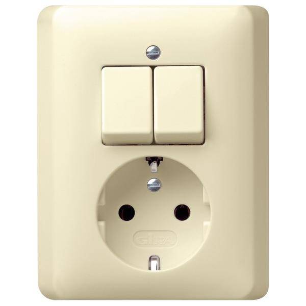 Gira Schuko-Serienschalt. cwsgl 017501