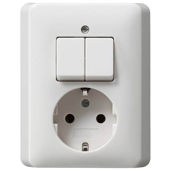 Gira Schuko-Serienschalt. rwsgl 017503