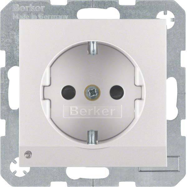 Berker SCHUKO-Steckdose alu/matt 41091404