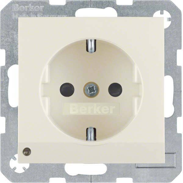 Berker SCHUKO-Steckdose ws/gl 41098982