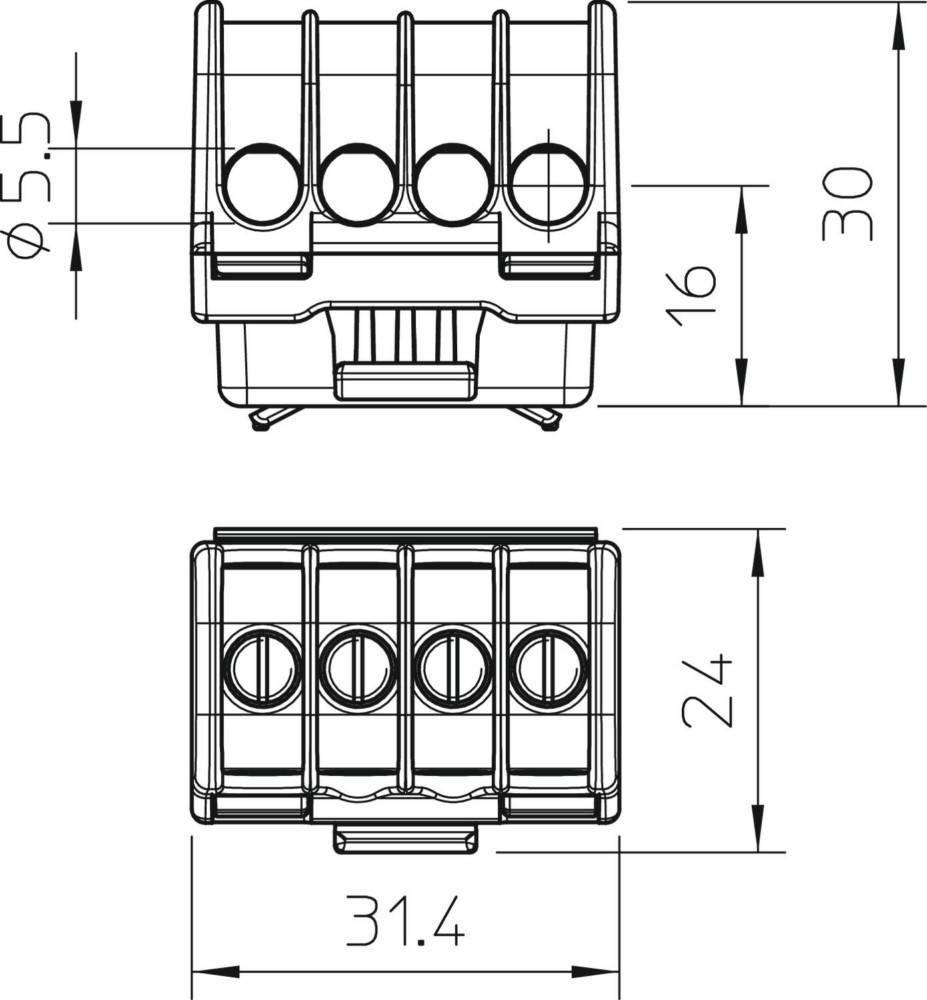 OBO Bettermann Klemmleiste KL-T 06-16