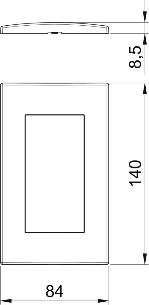 OBO Bettermann Abdeckrahmen AR45-F2 AL