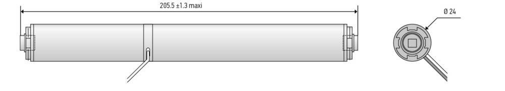 Somfy Antrieb LW25-B44, 24VDC 1000032