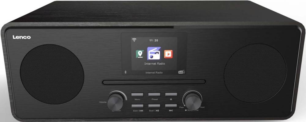 2 Stk. LENCO Internetradio DIR-260 Walnut