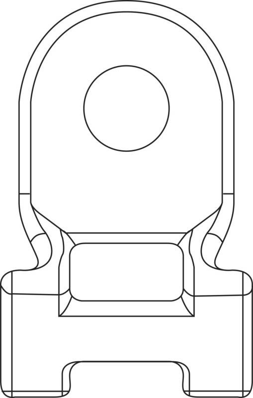HellermannTyton Befestigungssockel HDM401-PA66HIRHSUVBK