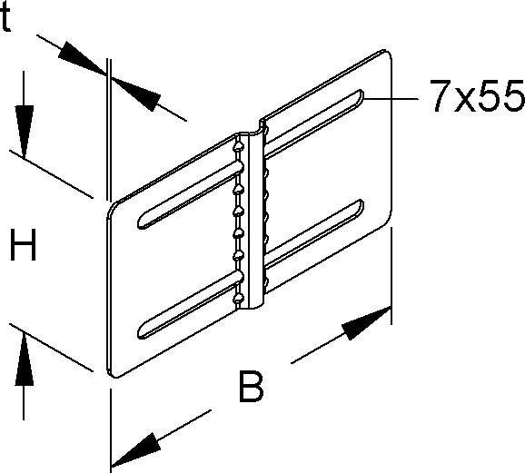 Niedax Universalverbinder RSUVKS 100-1.5 S