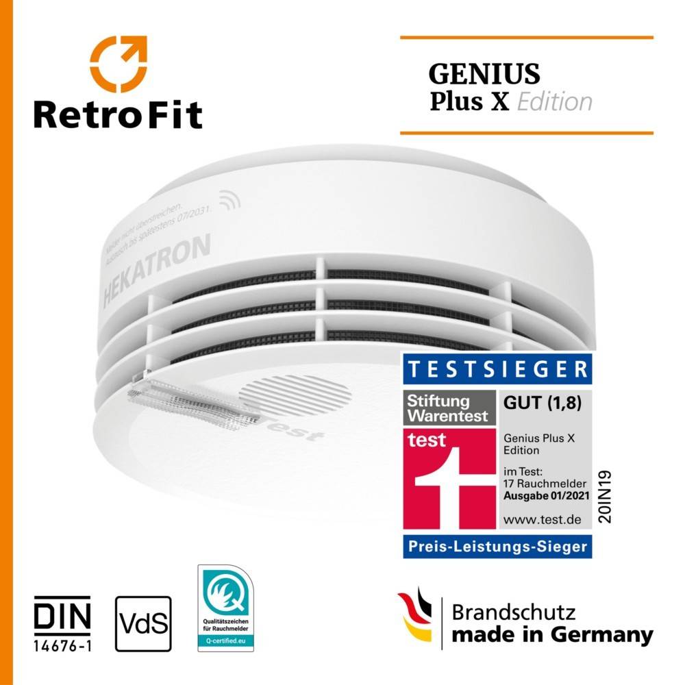 Hekatron Vertriebs Rauchwarnmelder Genius Plus X-N-A