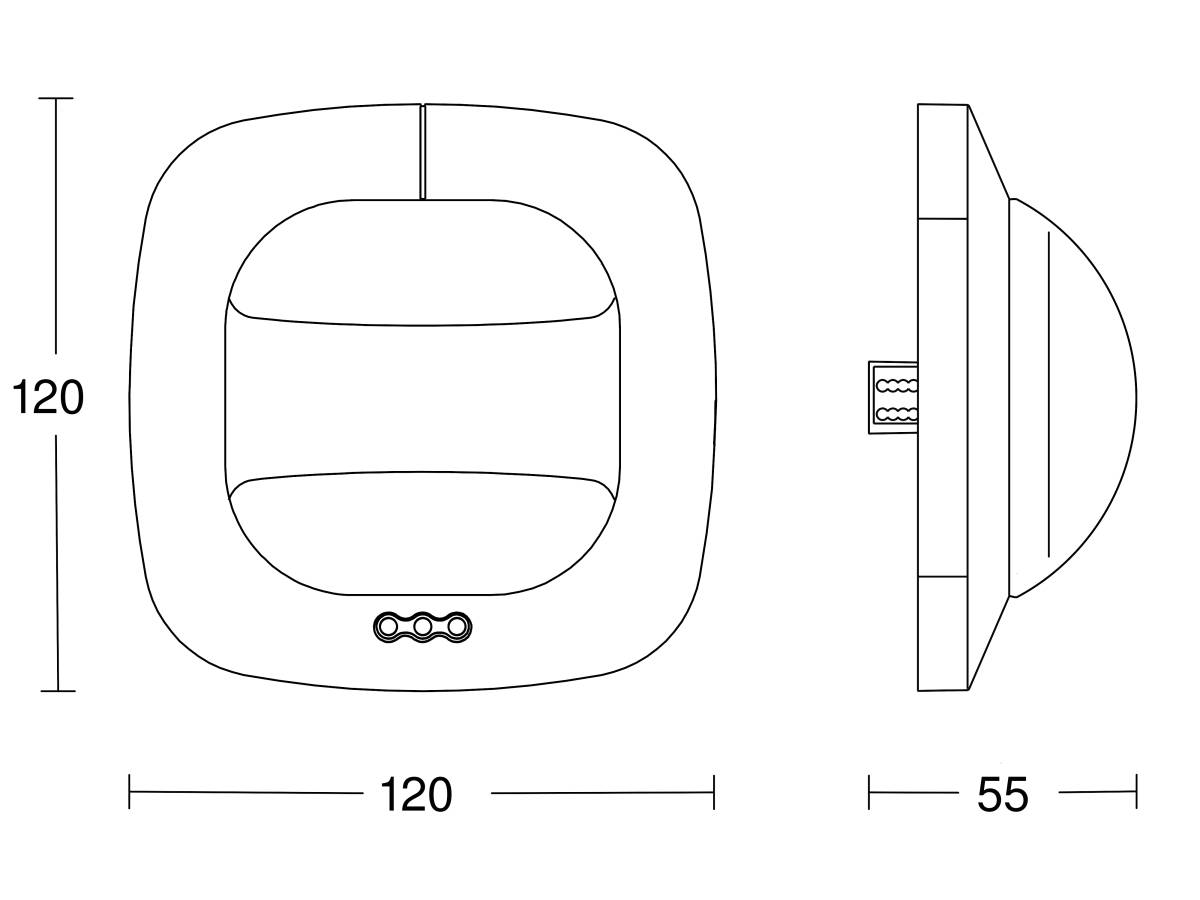 Steinel Präsenzmelder Dual HF UP WS KNX