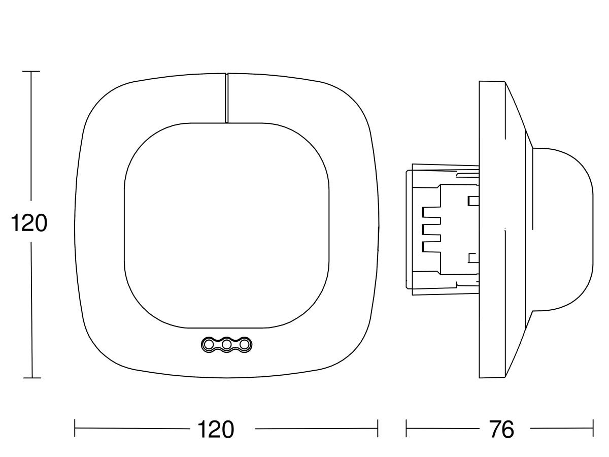 Steinel Präsenzmelder IR Quattro UP COM2
