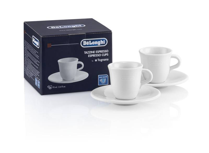 12 Stück DeLonghi Espresso-Tassenset DLSC308 CERAMIC ESPR