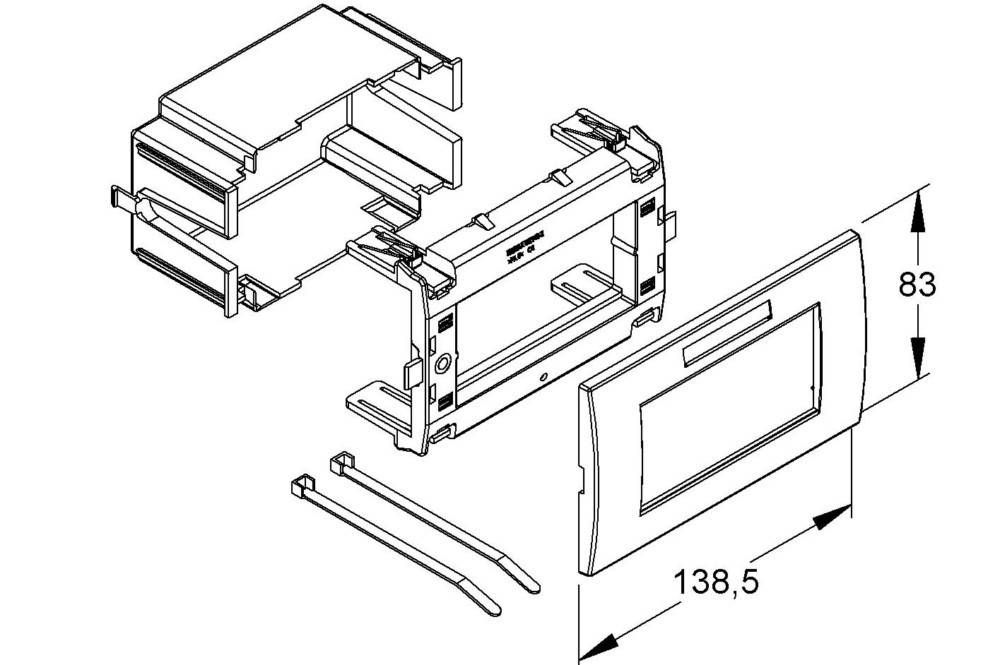 Niedax Leerdose 2-fach GESL 2 R