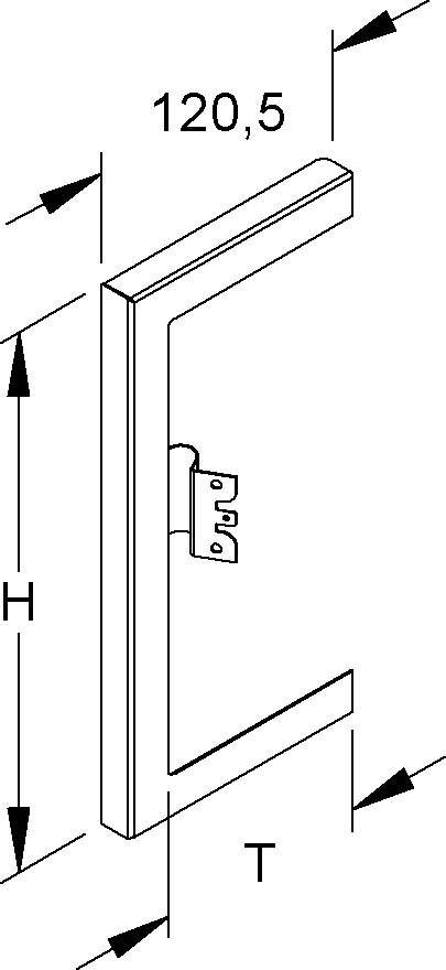 10 Stk. Niedax GK-Wandabschlussblende li GWBL 213T100 R