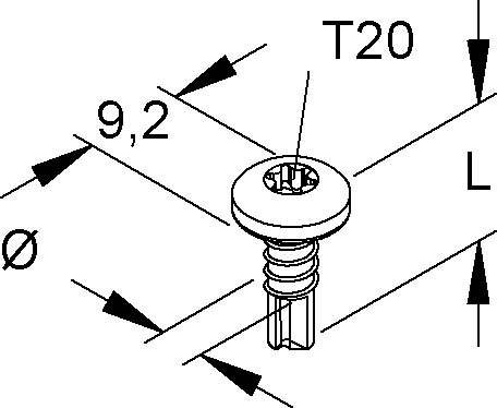 Niedax Linsenkopf-Bohrschraube B 4.2X13-TX V
