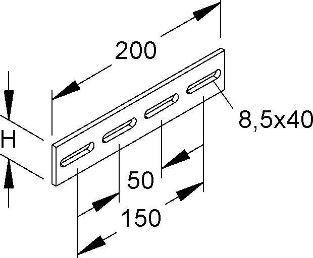 Niedax Stoßstellenverbinder KLMZV 40.200 F