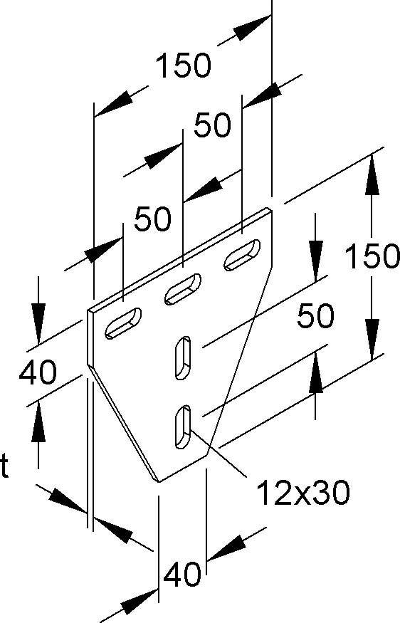 Niedax Kreuzverbinder 90Gr. KNT 50/50 E3