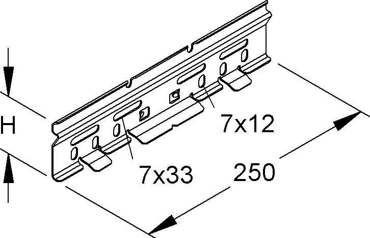 Niedax Stoßstellenverbinder RVC 60/2 E3