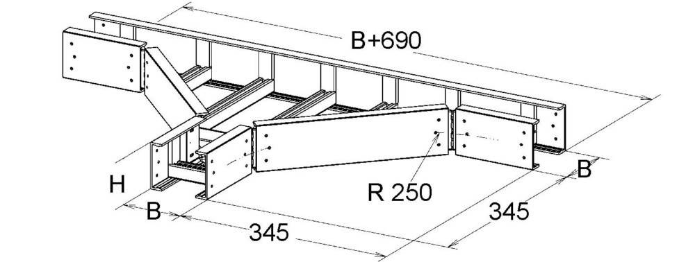 Niedax GFK-T-Stück ULLTE 53.150