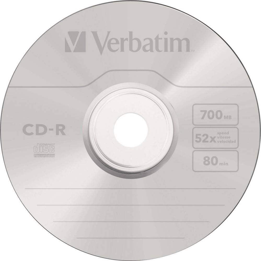Verbatim CD-R 80min/700MB/52x VERBATIM 43343(VE50)