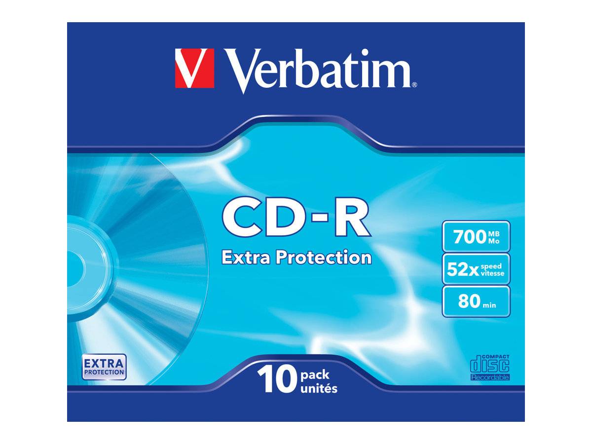 Verbatim - 10 x CD-R - 700 MB (80 Min) 52x