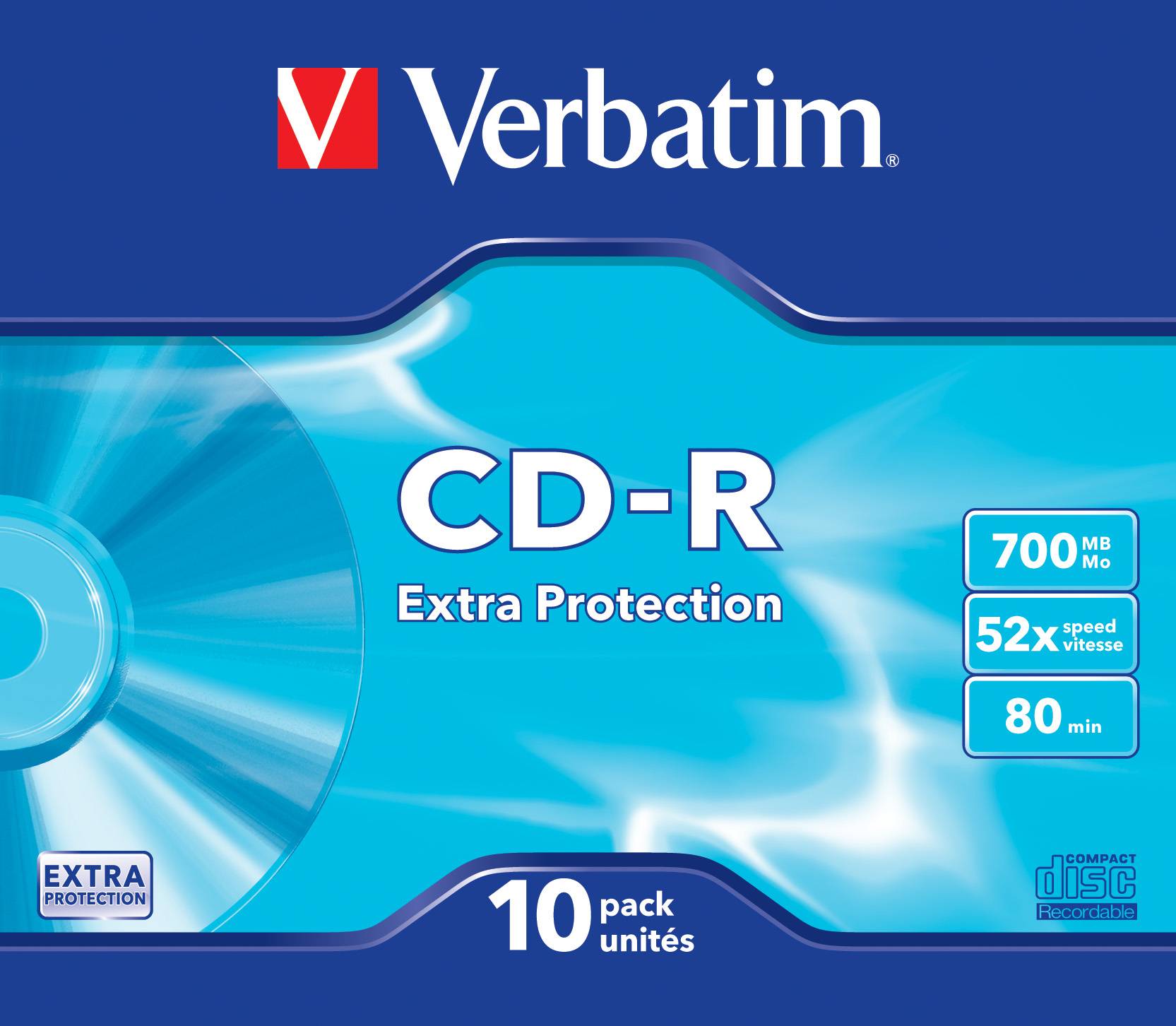 Verbatim - 10 x CD-R - 700 MB (80 Min) 52x