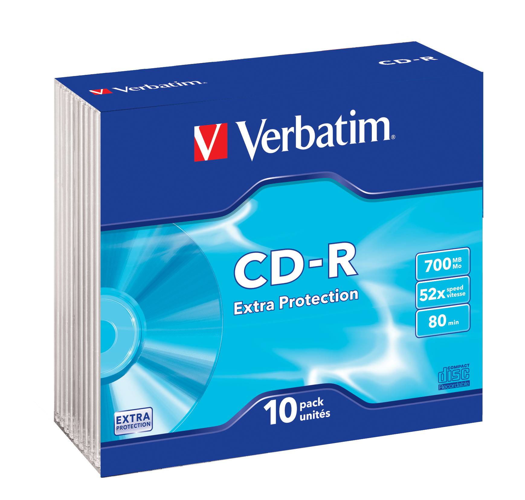 Verbatim - 10 x CD-R - 700 MB (80 Min) 52x