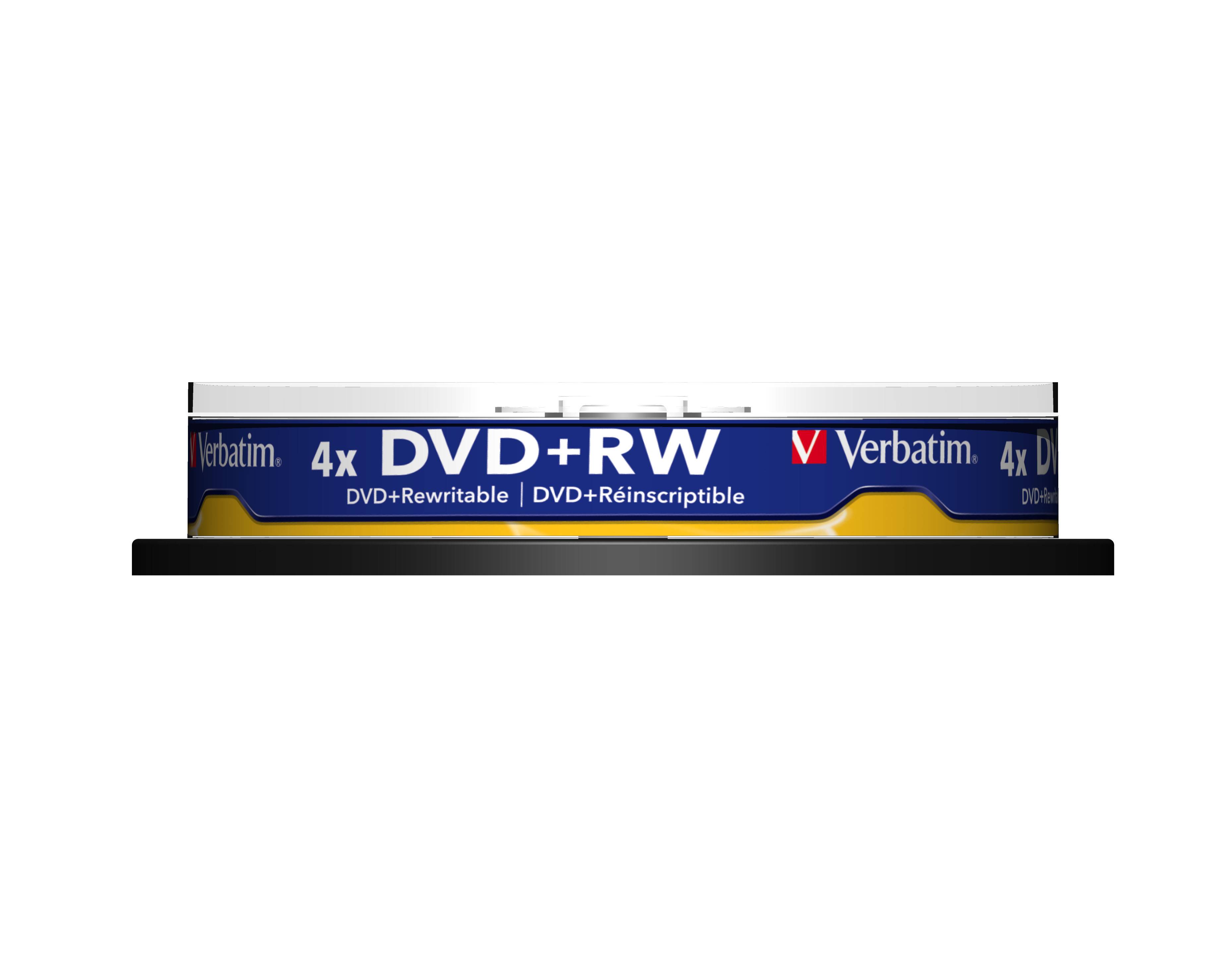 Verbatim - 10 x DVD+RW - 4.7 GB (120 Min.) 4x