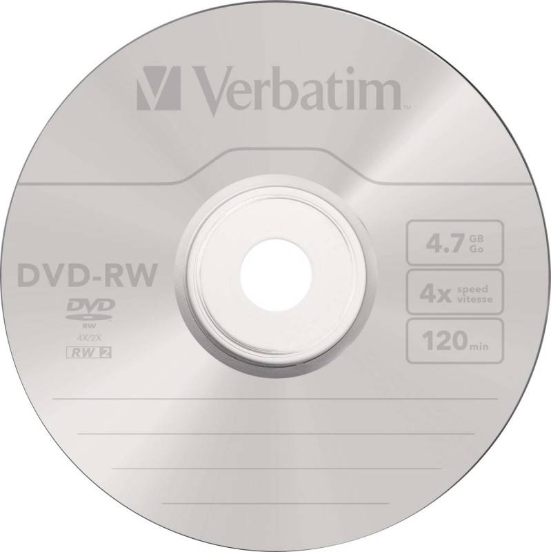 Verbatim DVD-RW 4.7GB/120Min/4x VERBATIM 43552(VE10)