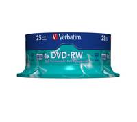 Verbatim - 25 x DVD-RW - 4.7 GB (120 Min.) 4x