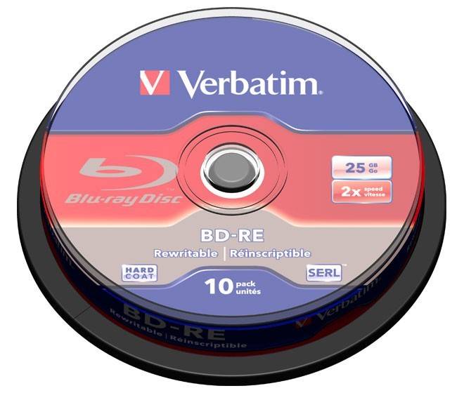 Verbatim BD-RE 25GB/1-2x VERBATIM 43694(VE10)
