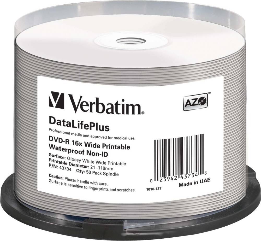 Verbatim DVD-R 4.7GB/120Min/16x VERBATIM 43734(VE50)