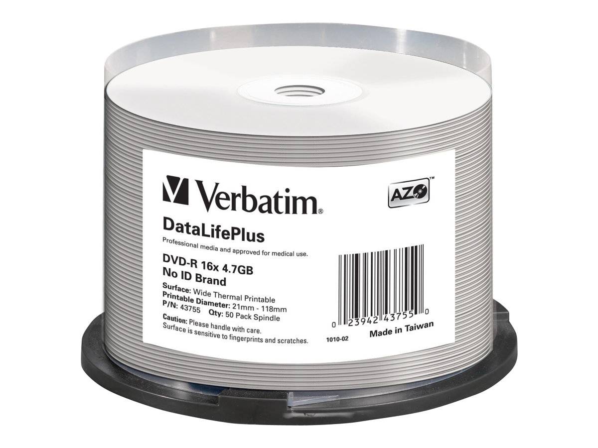 Verbatim DataLifePlus - 50 x DVD-R - 4.7 GB 16x