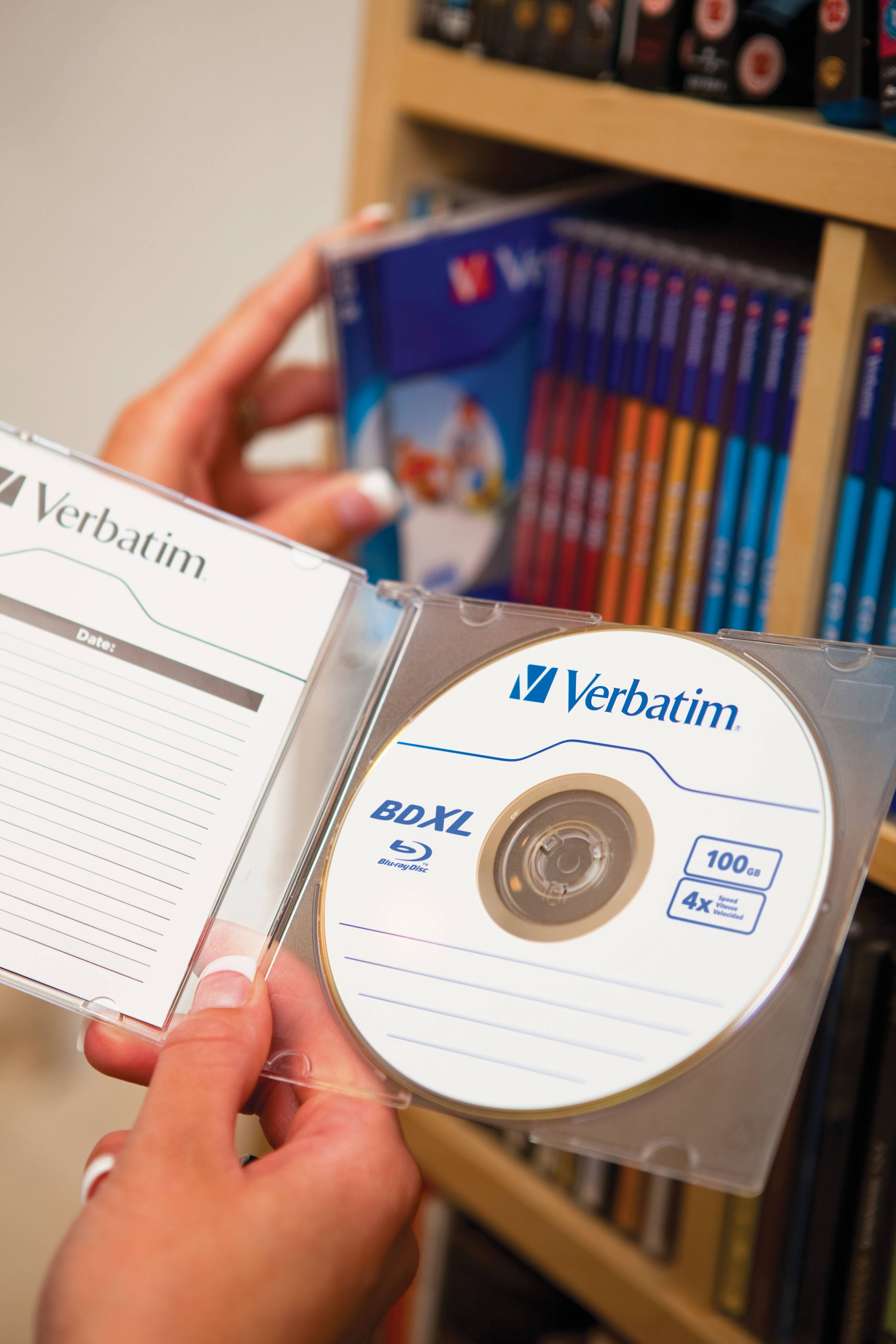 Verbatim - 5 x BD-R XL - 100 GB 4x - mit Tintenstrahldrucker bedruckbare Oberfläche - Jewel Case (Schachtel)