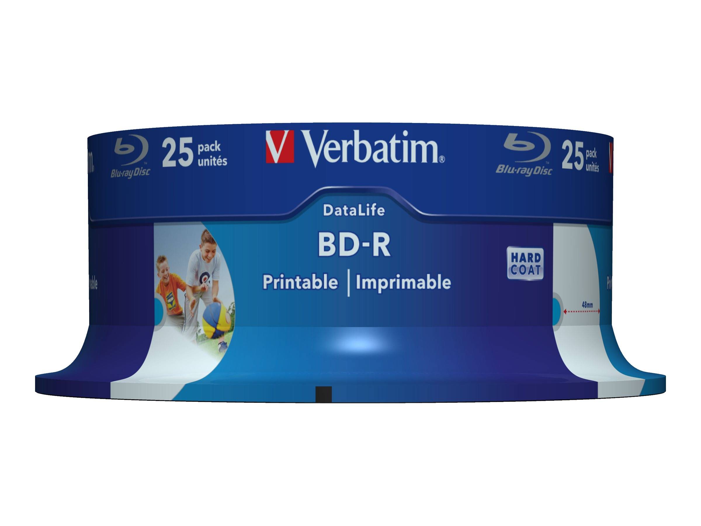 Verbatim DataLife - 25 x BD-R - 25 GB 6x - mit Tintenstrahldrucker bedruckbare Oberfläche