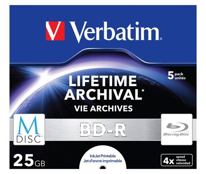 Verbatim M-DISC BD-R 25GB/1-4x VERBATIM 43823(VE5)